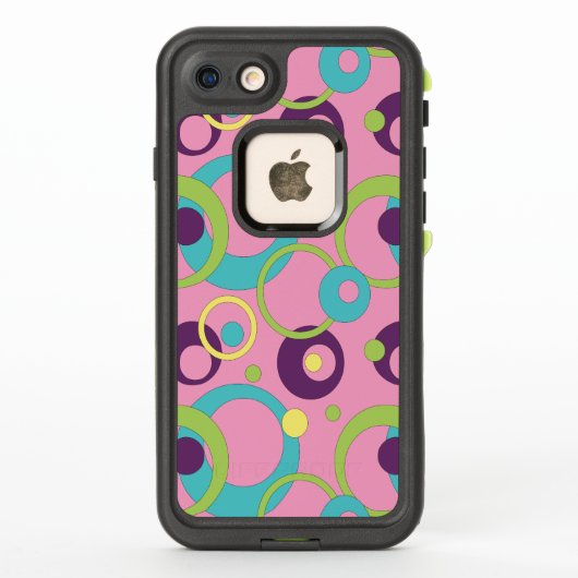 Étui Lifeproof Cercles Rose Funky (Dos)