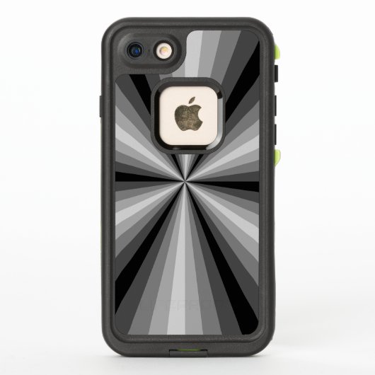 Étui Lifeproof noir à illusion d'optique (Dos)