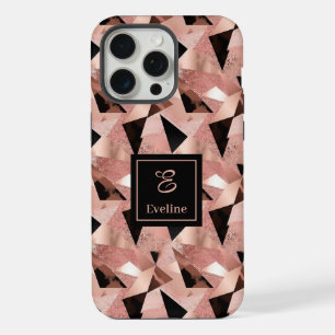 Étui luxe iPhone 14 Rose Gold Noir Tendance