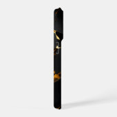 Étui Luxe iPhone 16 Fracture Or Noir (Côté droit)