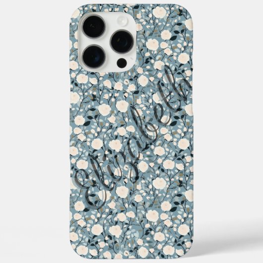 Étui Luxueux Rose Personnalisable Nom Iphone (Verso)