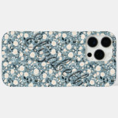 Étui Luxueux Rose Personnalisable Nom Iphone (Verso (horizontal))