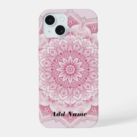 Étui Mandala Rose Arabesque (Verso)