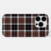 Étui marron à carreaux pour iPhone / iPad (Verso (horizontal))