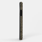 Étui marron tweed Monogram pour iPhone 5 (Dos/Droite)
