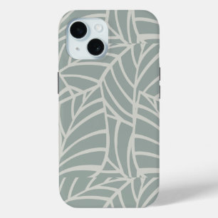 Étui Minimaliste de Veines Botaniques pour iPhone