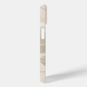Étui Minimaliste Feuilles Beige (Verso / Droite)