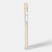 Étui Minimaliste Feuilles Beige (Verso / Gauche)