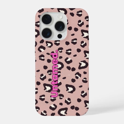 Étui mobile imprimé animal rose (Verso)