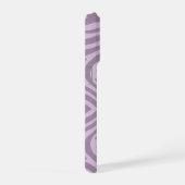 Étui mobile violet à motif zèbre (Côté droit)