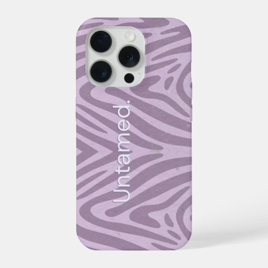 Étui mobile violet à motif zèbre (Verso)