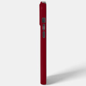 Étui moderne monogramme marron pour iPhone 15 Pro (Verso / Gauche)