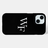 Étui Monogramme Business pour iPhone 15 (Verso (horizontal))