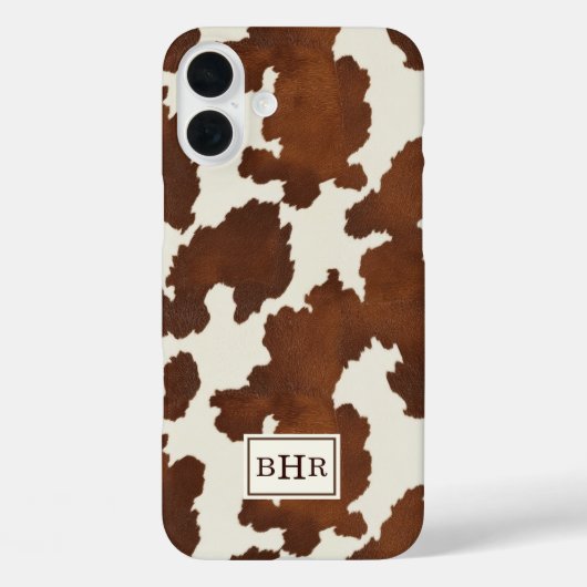 Étui Monogrammé en Cuir de Vache Marron (Verso)