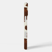 Étui Monogrammé en Cuir de Vache Marron (Verso / Droite)
