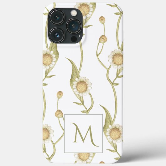 Étui Monogramme Fleur de Marguerite Case-Mate pour (Verso)