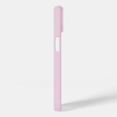 Étui monogramme minimaliste moderne rose féminin (Verso / Droite)