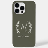 Étui monogramme nom écriture Rustic Laurel Case-Ma (Verso)