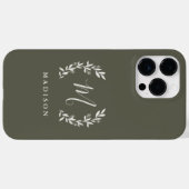 Étui monogramme nom écriture Rustic Laurel Case-Ma (Verso (horizontal))