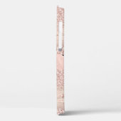 Étui Monogramme Pailleté Rose Gold Case-Mate (Verso / Gauche)
