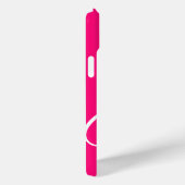 Étui monogrammé rose framboise Case-Mate pour iPho (Verso / Droite)