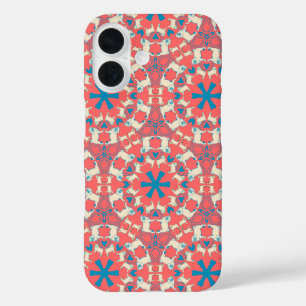 Étui motif pug corail