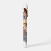Étui Mystique Loup Doré pour iPhone 15 Pro (Côté droit)