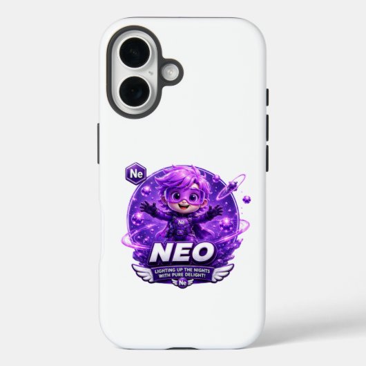 Étui Neon ATOMIVRA pour Iphone (Verso)