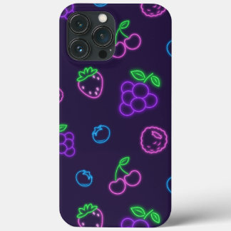 Étui Neon Berry Pattern pour iPhone 13 Pro Max
