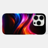 Étui Neon Wave Glow pour iPhone 16 (Verso (horizontal))