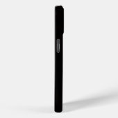 Étui Noir 4 Luxe pour iPhone 15, Clé de Sol Dorée (Verso / Droite)