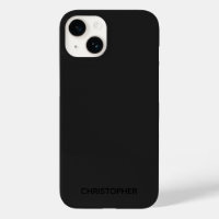 Étui noir personnalisé simple Case-Mate 14