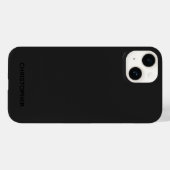 Étui noir personnalisé simple Case-Mate 14 (Verso (horizontal))