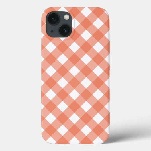 Étui Orange gingham Case-Mate pour iPhone (Verso)