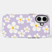 Étui Otterbox iPhone 16 motif Fleurs Blanches (Verso (horizontal))