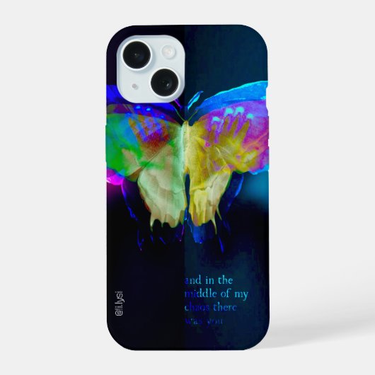 Étui Papillon Néon (Verso)