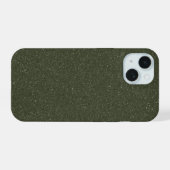 Étui personnalisable iPhone 15 vert mousse bruit (Verso Horizontal)