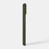 Étui personnalisable iPhone 15 vert mousse bruit (Côté droit)