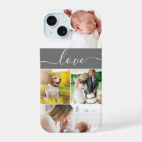 Étui personnalisé avec photo de famille et écritur