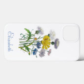 Étui personnalisé bleuets Case-Mate pour iPhone (Verso (horizontal))