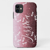 Étui personnalisé Glitter et libellules Case-Mate (Dos)