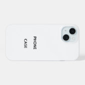 Étui personnalisé iPhone 15 ajustement mince, bril (Verso Horizontal)