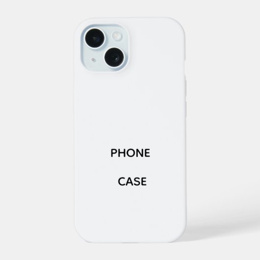 Étui personnalisé iPhone 15 ajustement mince, bril (Verso)