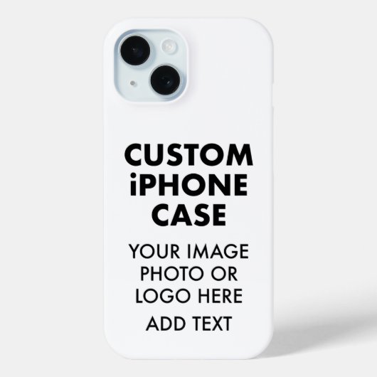 Étui PERSONNALISÉ iPHONE 15 BARELY THERE (Verso)