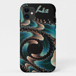 Étui personnalisé pour iPhone 5 avec art fractal a