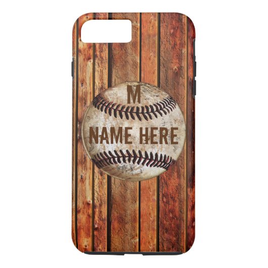 Étui PERSONNALISÉ pour iPhone 7 PLUS de baseball V (Dos)