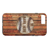 Étui PERSONNALISÉ pour iPhone 7 PLUS de baseball V (Dos (Horizontal))