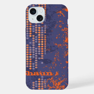 Étui personnalisé surf style bleu orange