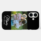 Étui photo Script établi pour maman en noir Case-M (Verso (horizontal))