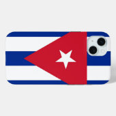 Étui pour Apple iPhone 15 Plus, drapeau de Cuba (Verso (horizontal))